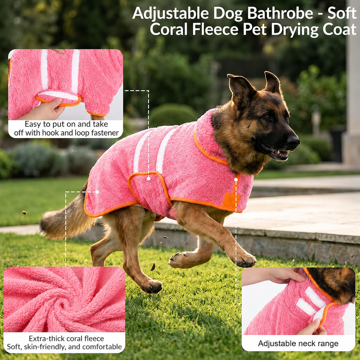 Argentina #10 Messi Pet Bathrobe – Quick Dry Fleece
