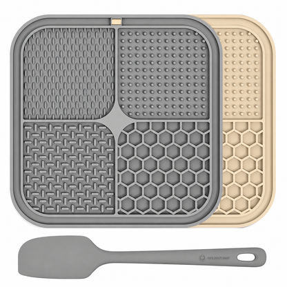 PupKits 2-Pack Silicone Lick Mat for Dogs & Cats | Slow Feeder